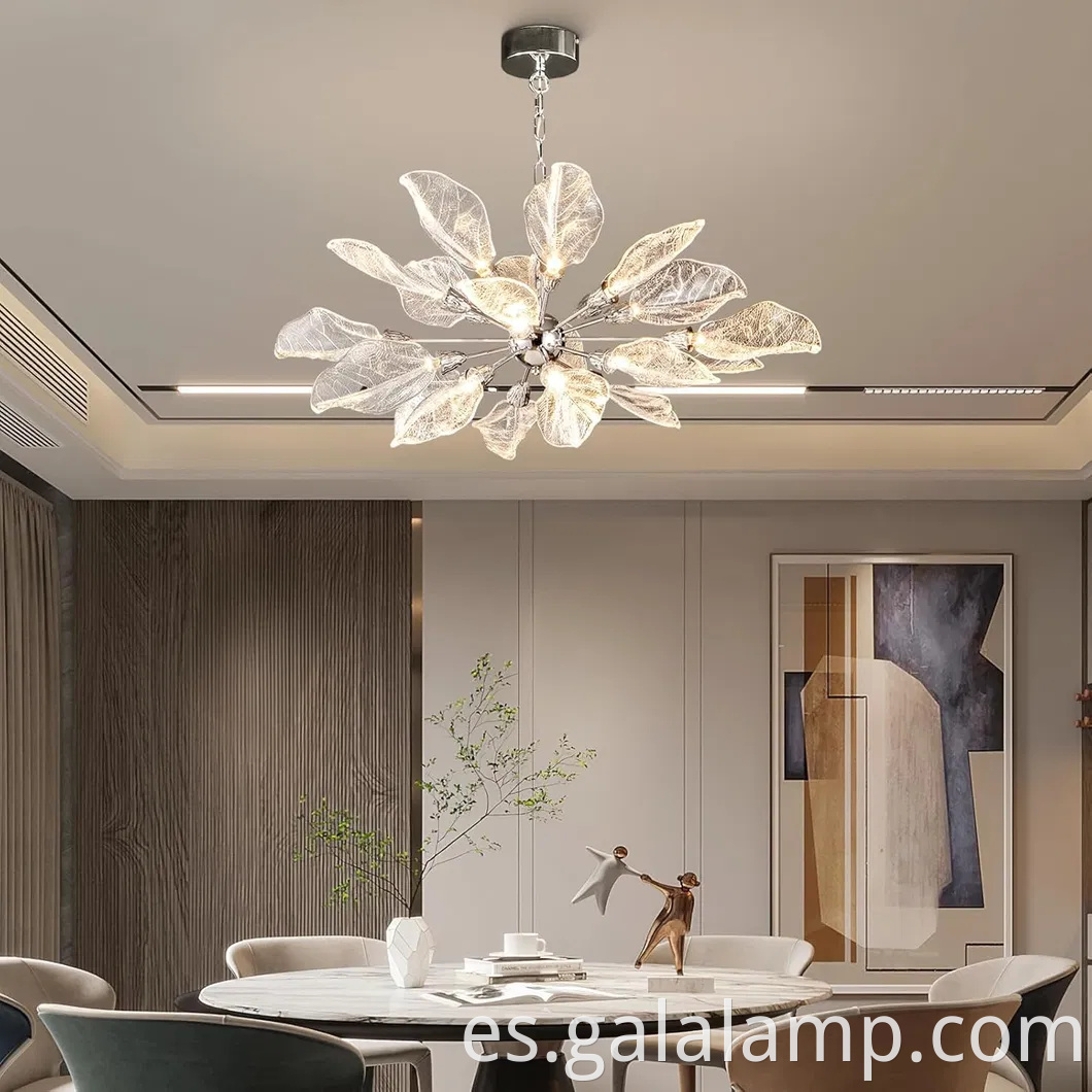 Elegante lámpara colgante de estilo rama para mesa de comedor